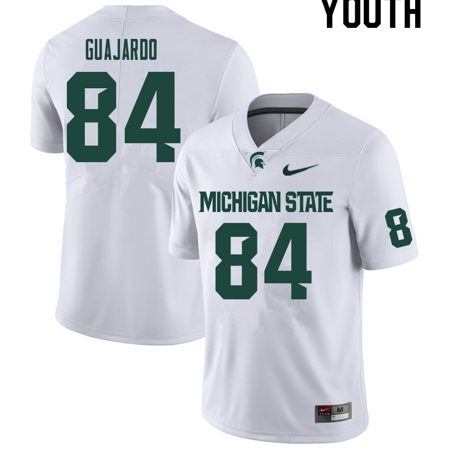 Youth #84 Tommy Guajardo Michigan State Spartans College Football Jerseys Sale-White